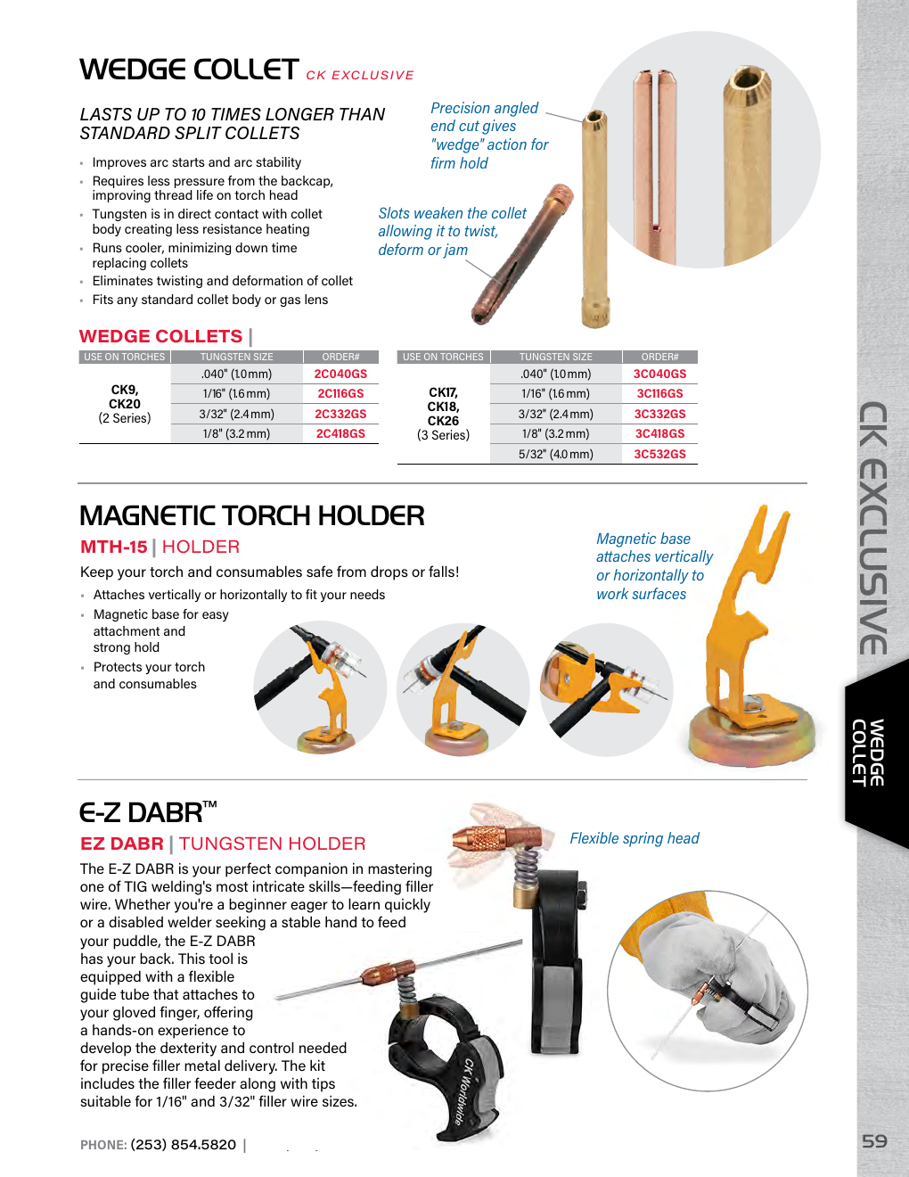 CK Wedge Collet Support source reference from the CK catalog.