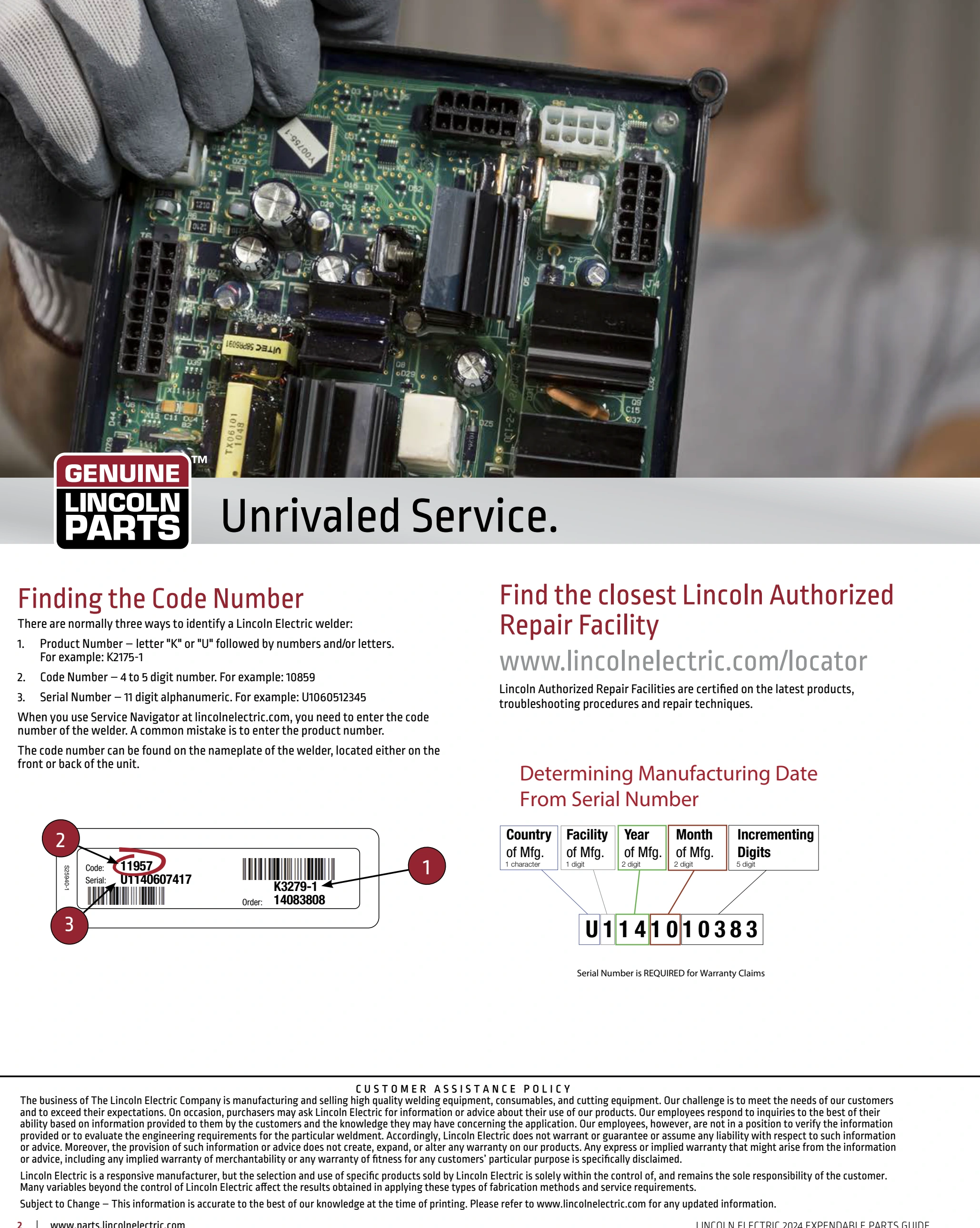Lincoln BK291 2024 catalog, page 2