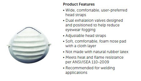 Jackson Safety R05 Dust Mask Parts Breakdown diagram